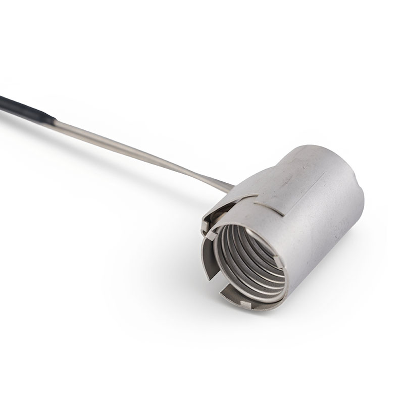 Calentador de canal caliente con bobina de abrazadera axial