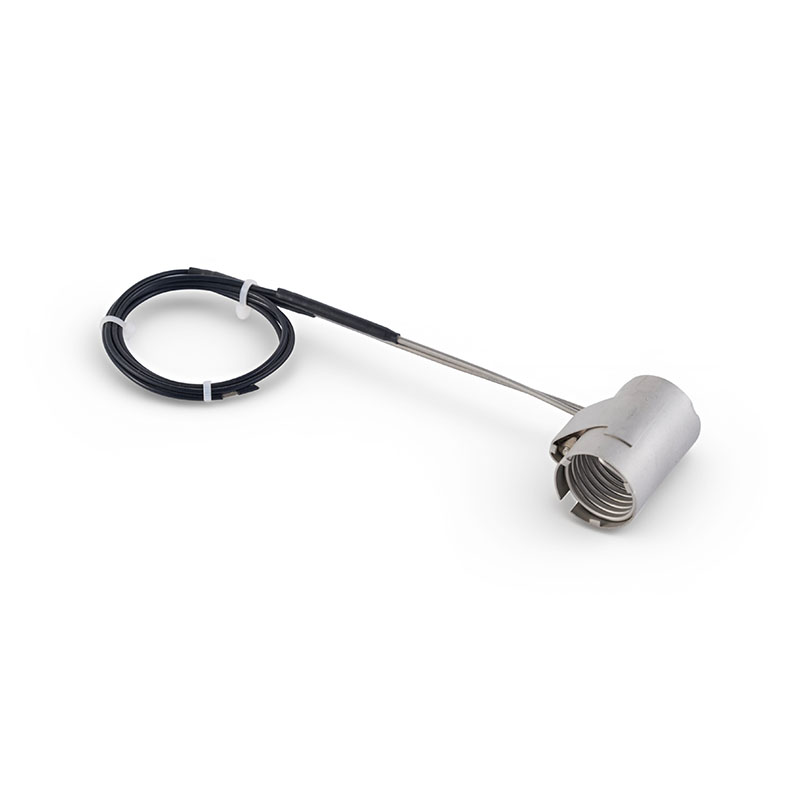 Calentador de canal caliente con bobina de abrazadera axial