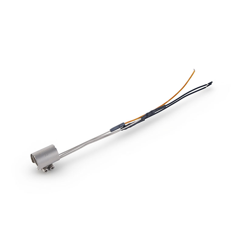 Calentador de canal caliente con bobina de abrazadera axial