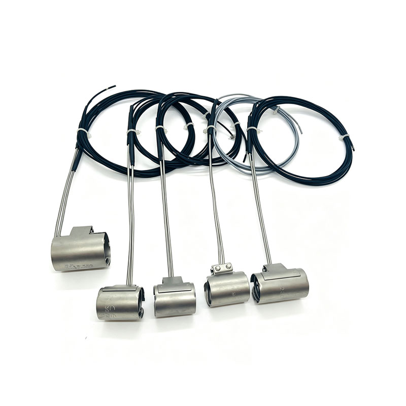 Calentador de canal caliente con bobina de abrazadera axial