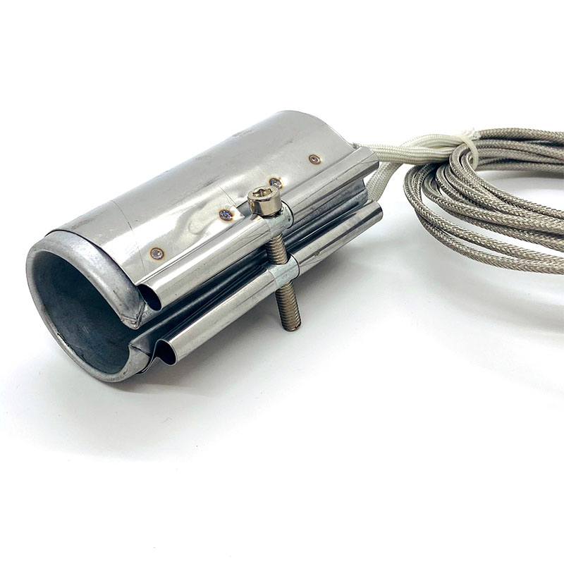 Calentador de canal caliente con bobina de abrazadera axial