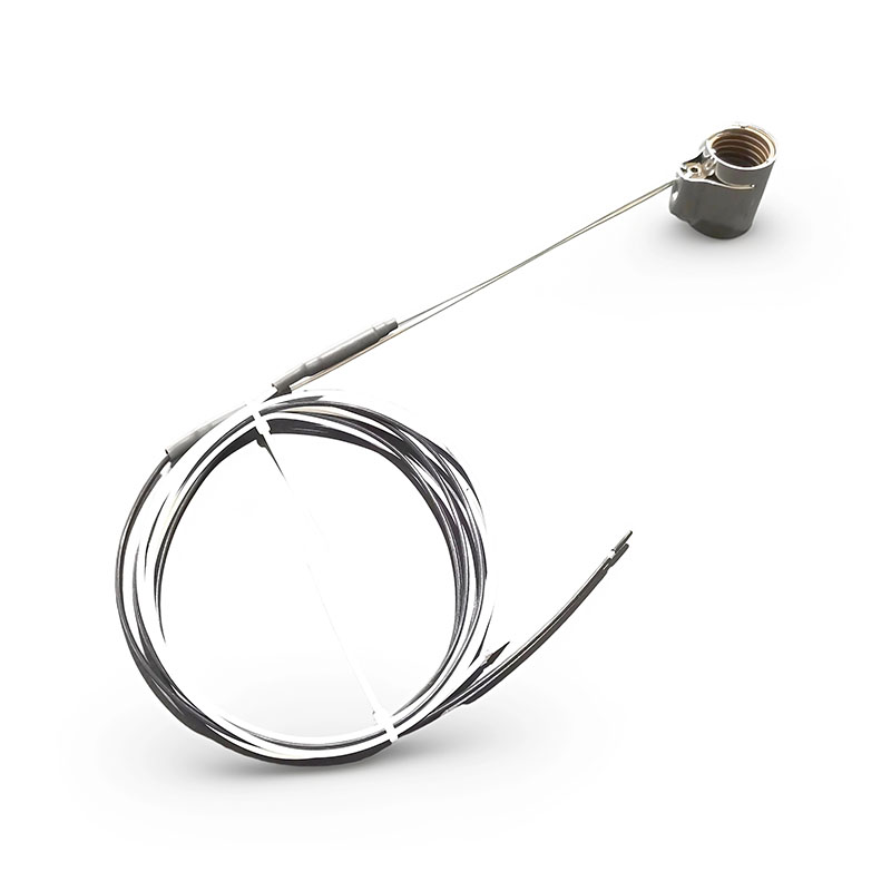 Calentador de canal caliente con bobina de abrazadera axial