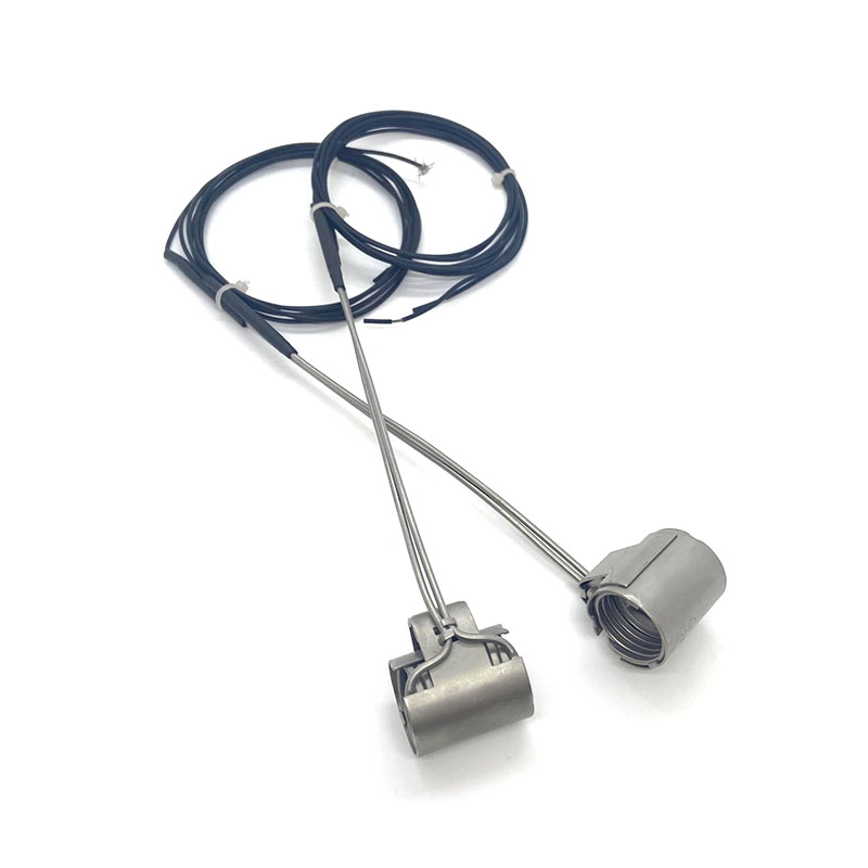 Calentador de canal caliente con bobina de abrazadera axial