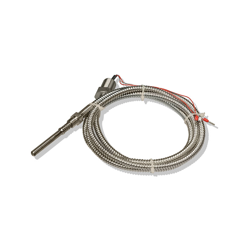 Conjunto de termopar de montaje roscado con manguera metálica